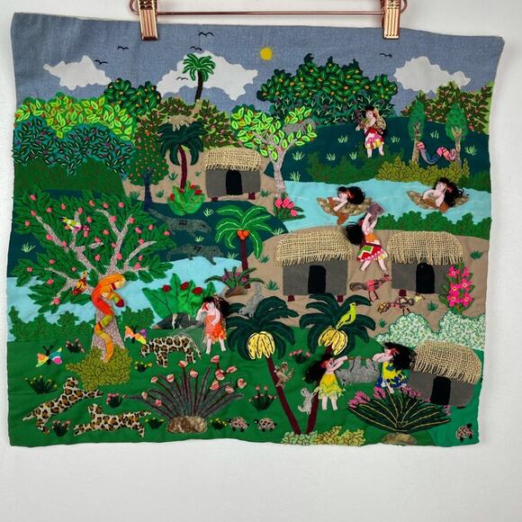 Handcrafted Peruvian Appliqué Wall Hanging - Picture 1 of 10